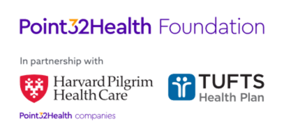 Point32Health Foundation in partnership with Harvard Pilgrim Health Care Tufts Health Plan point32health companies.